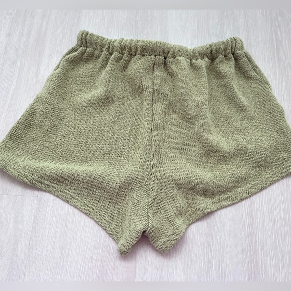 SABO cozy Knit Women's Shorts in Olive Green Size L - Picture 12 of 13